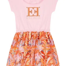 Платье с вышитым логотипом