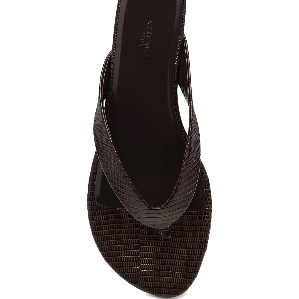 сандалии Infradito с тиснением