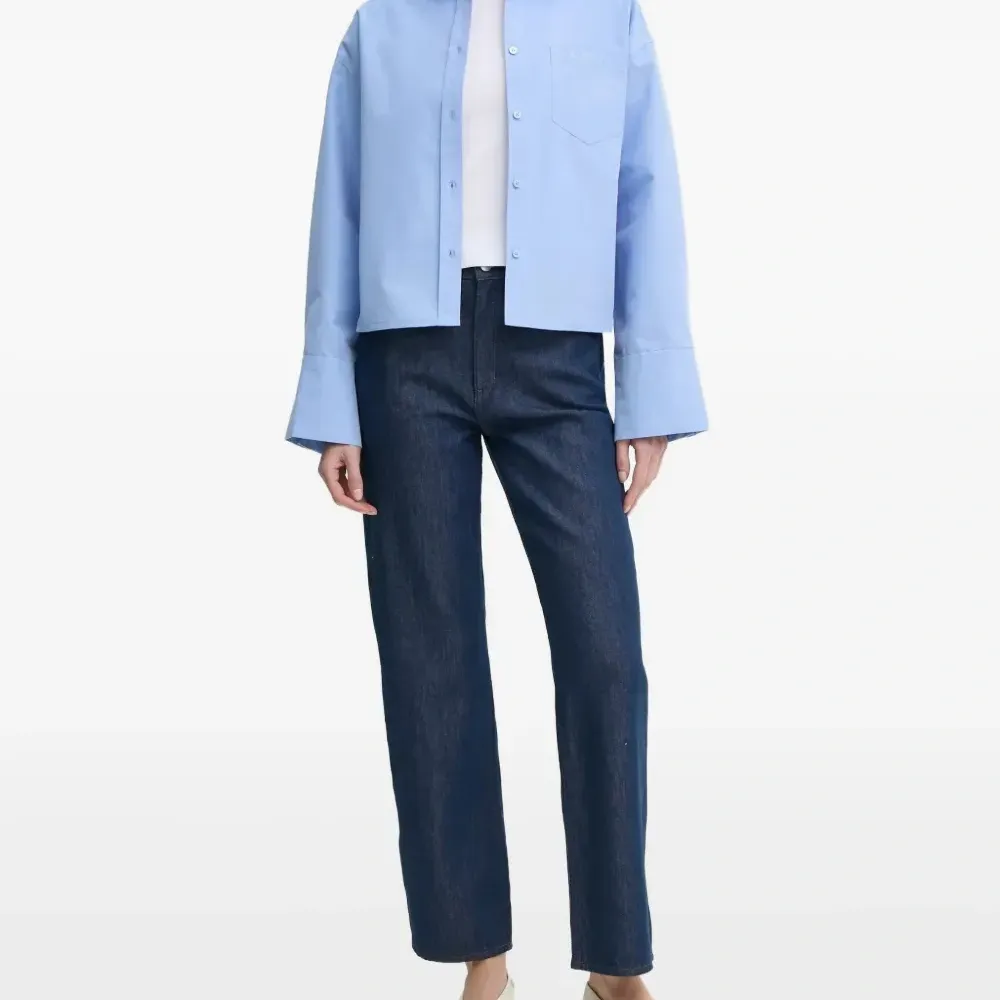 Футболка в рубчик с круглым вырезом