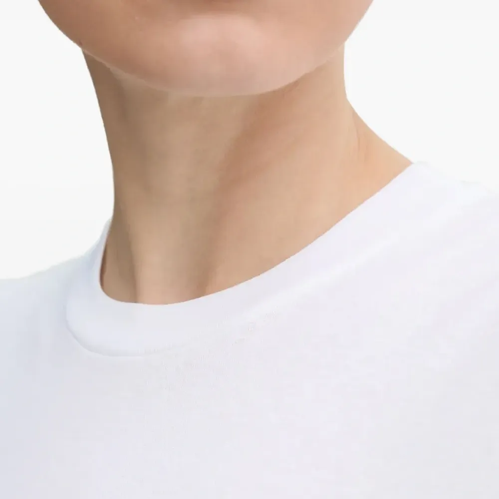 Футболка в рубчик с круглым вырезом