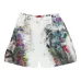 Шорты с эффектом разбрызганной краски