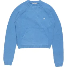 Укороченный свитер с карманом