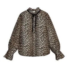 Блузка с леопардовым принтом