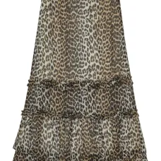 Юбка с леопардовым принтом