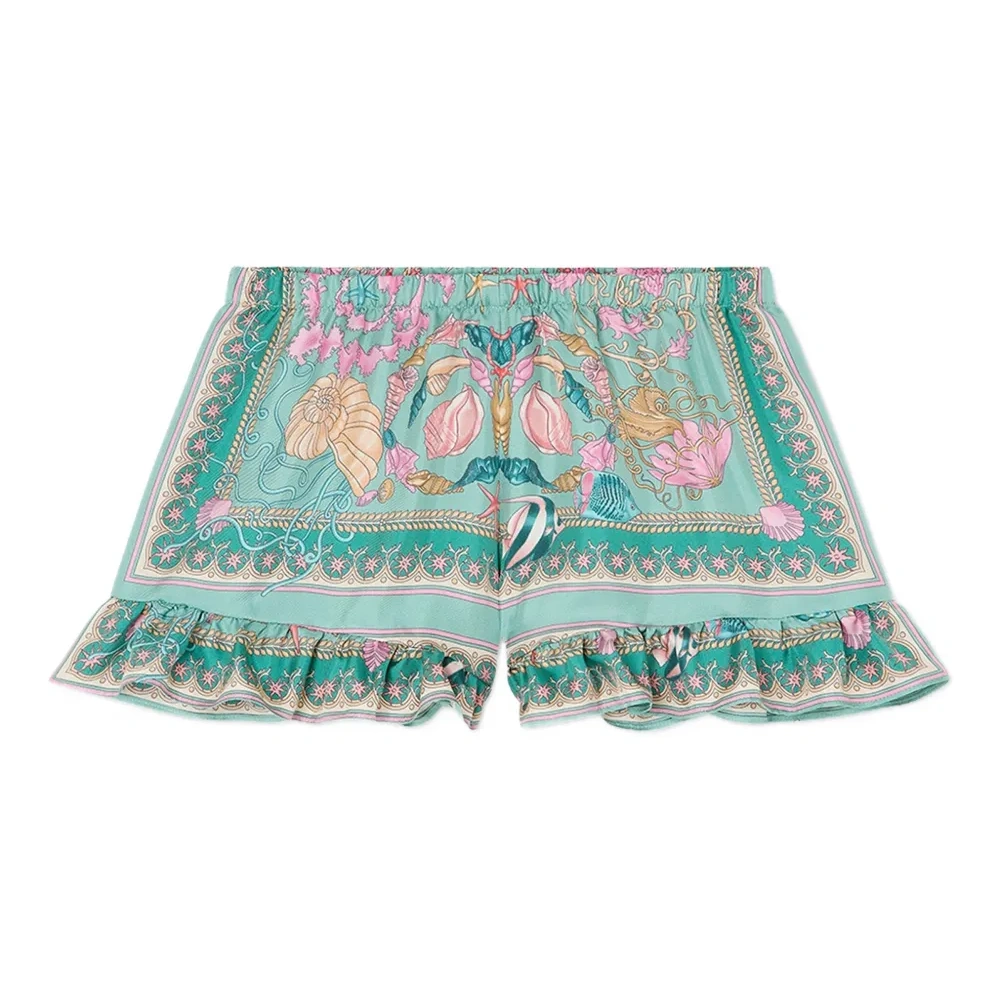 шорты Underwater Barocco с оборками