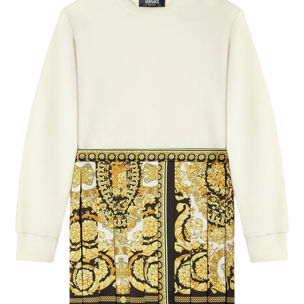 платье-свитер с принтом Barocco