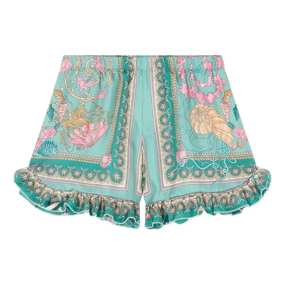 шорты Underwater Barocco с оборками