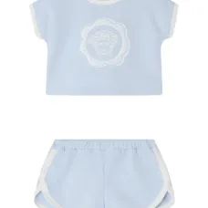 Комплект из топа и шортов с принтом Medusa