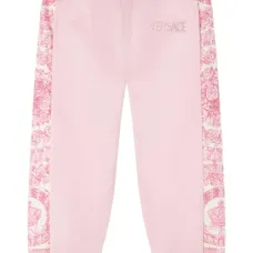 джоггеры с принтом и вставками