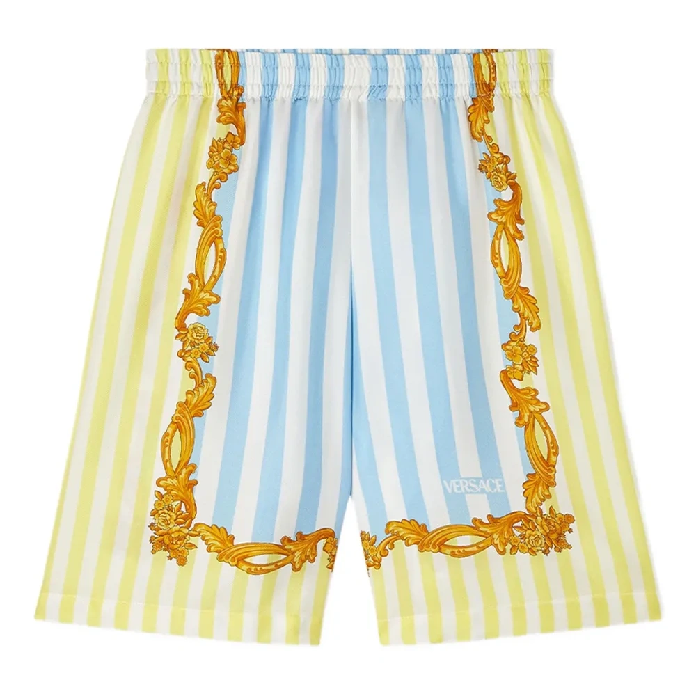 шорты в полоску с принтом Baroque