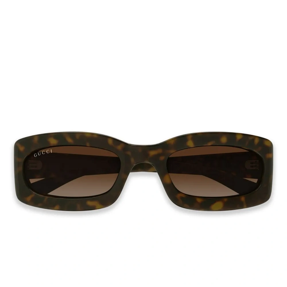 солнцезащитные очки в прямоугольной оправе черепаховой расцветки