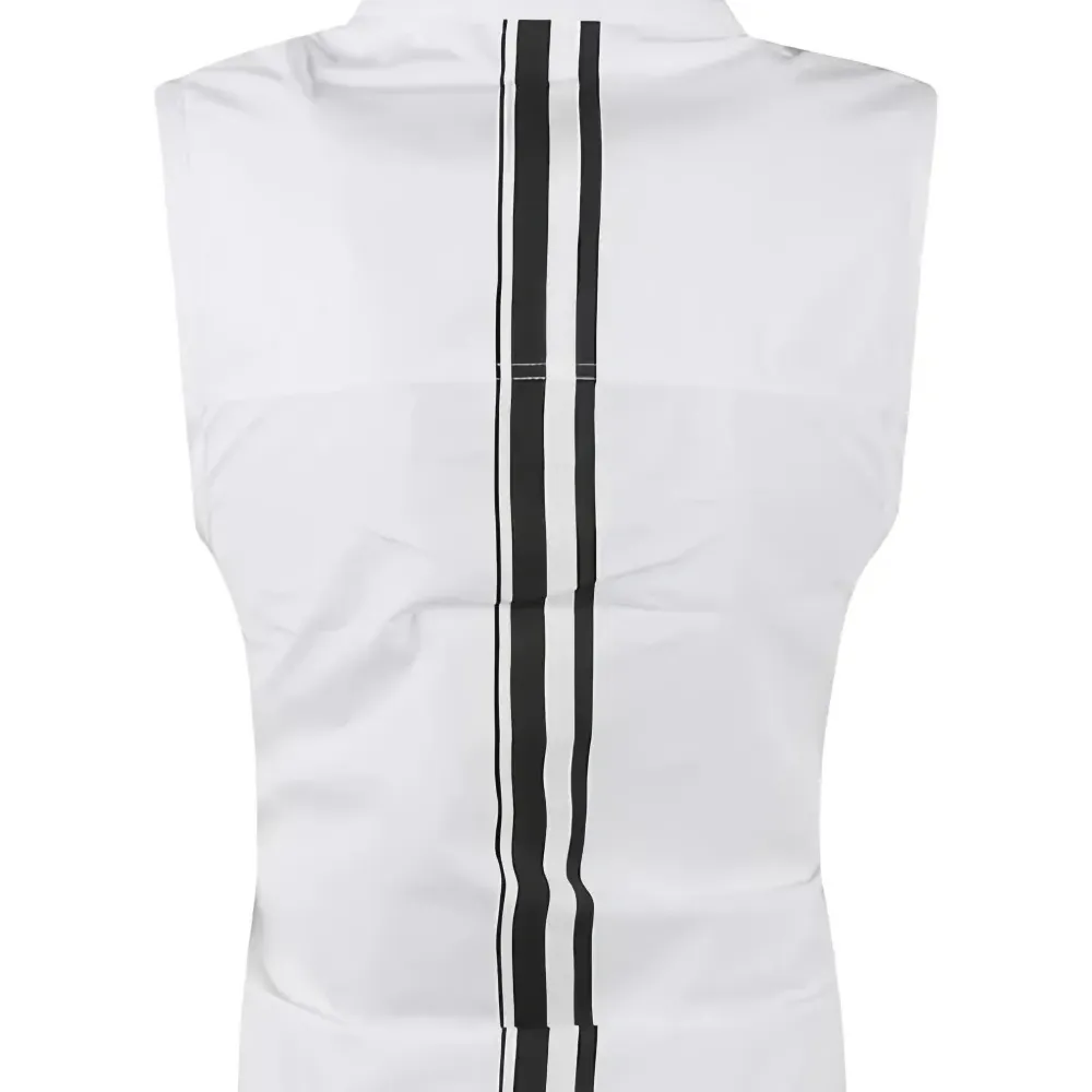 Полосатое платье без рукавов