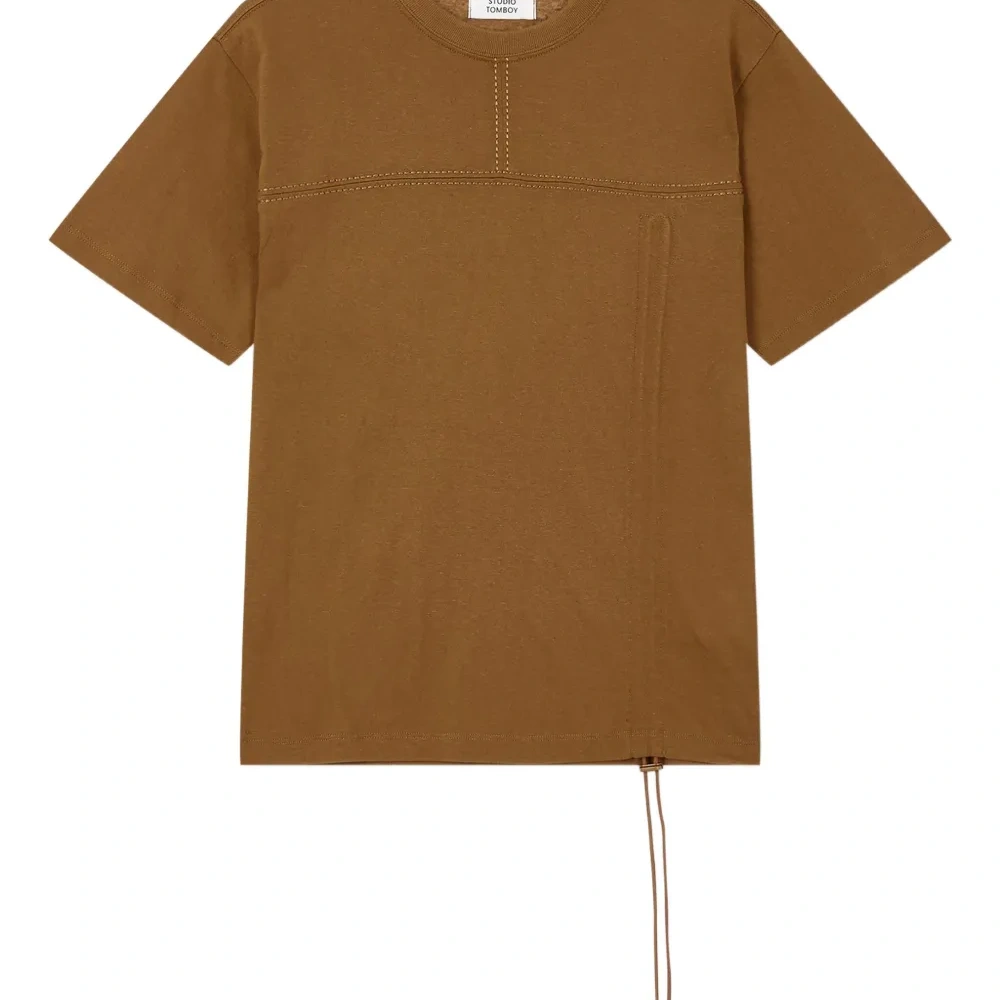 Футболка с кулиской и короткими рукавами