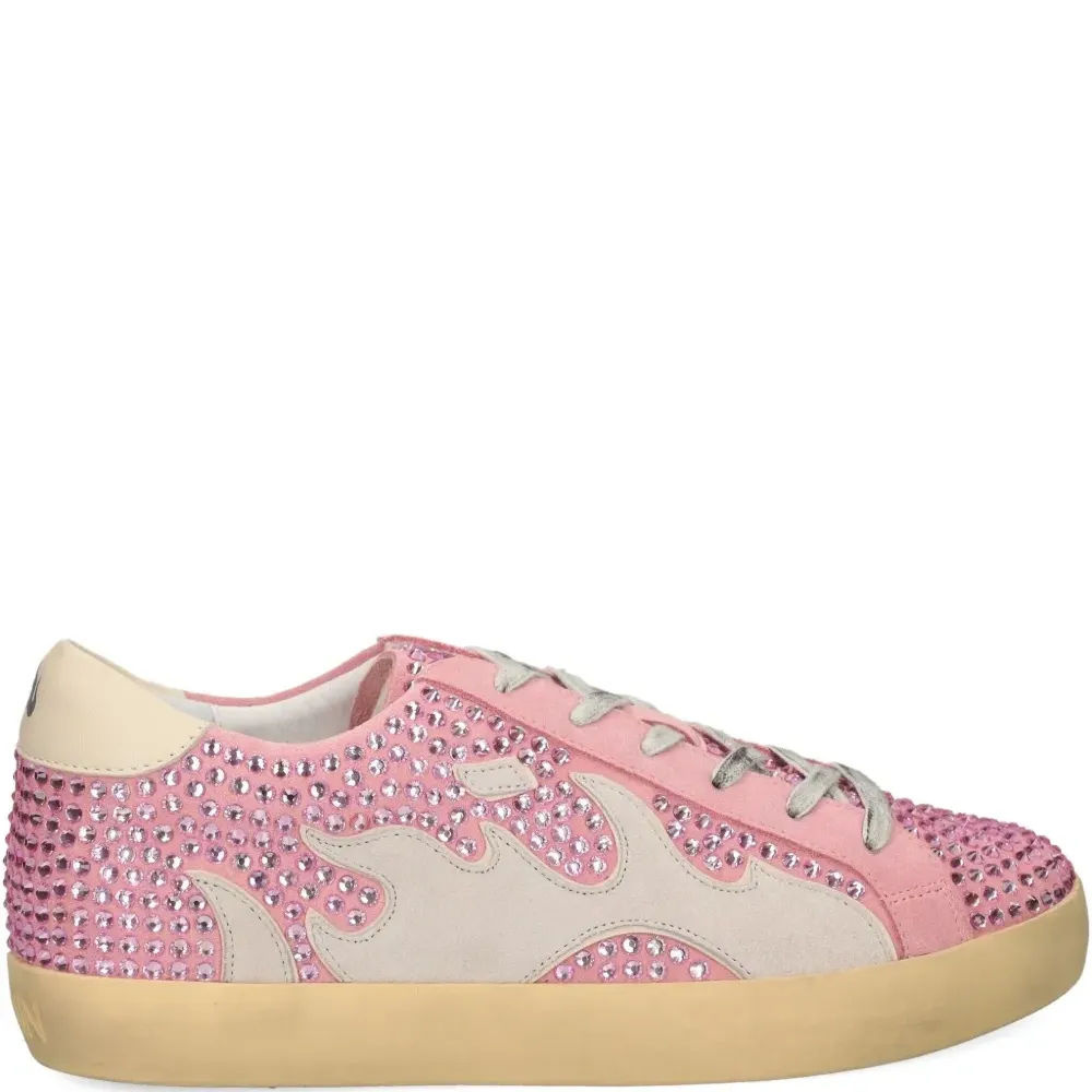 Кроссовки со стразами