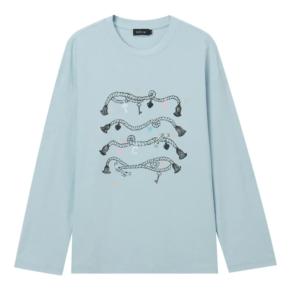 футболка с длинными рукавами и графичным принтом