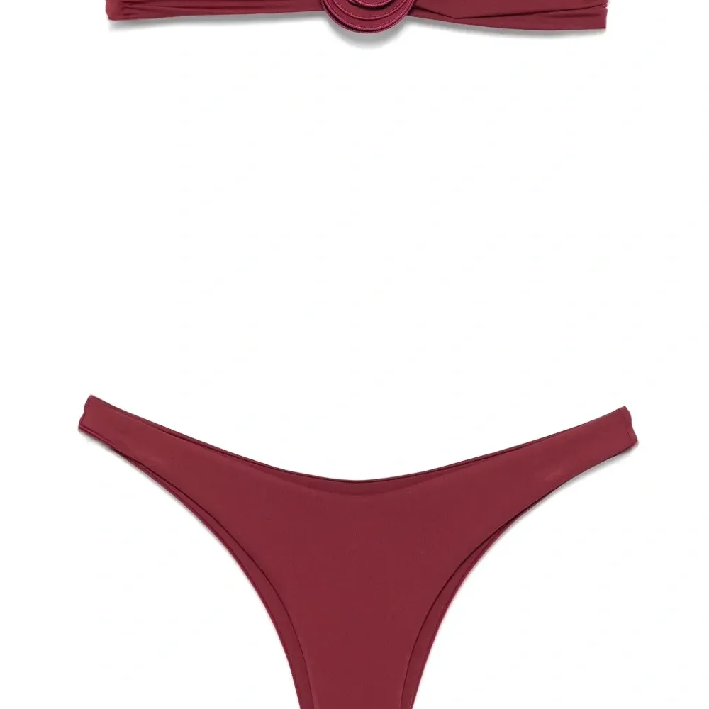 Бикини с цветочной аппликацией