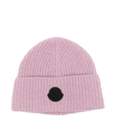 Шапка бини в рубчик с логотипом