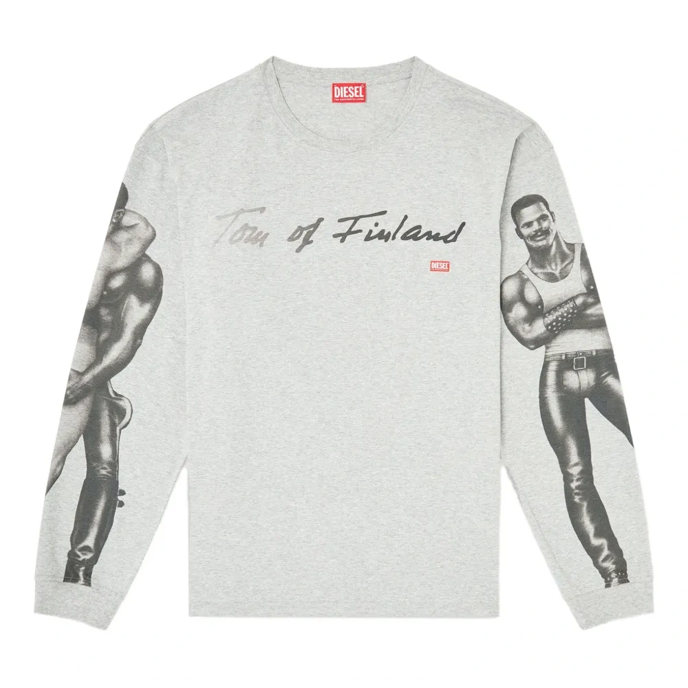 футболка с принтом из коллаборации с Tom of Finland Foundation