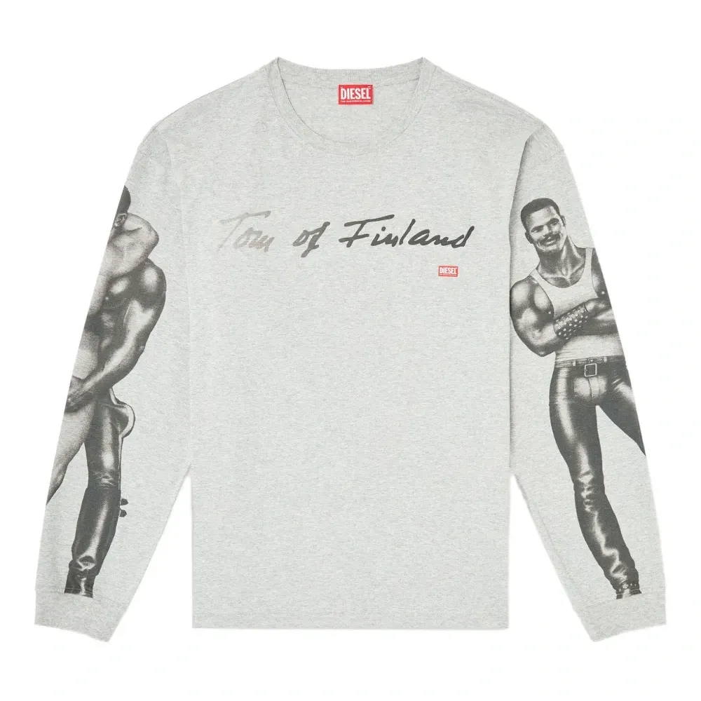 футболка с принтом из коллаборации с Tom of Finland Foundation