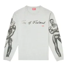 футболка с принтом из коллаборации с Tom of Finland Foundation