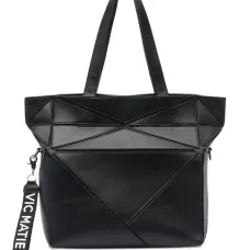 Сумка на плечо с геометрическими вставками