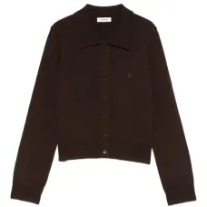 Кардиган с воротником поло