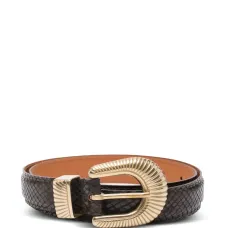 Ремень со змеиным принтом