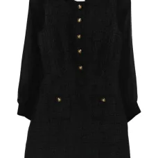 Платье мини с декоративными пуговицами