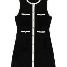 Платье мини без рукавов