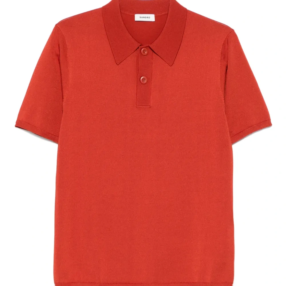 рубашка поло тонкой вязки