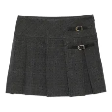 юбка с плиссировкой и пряжкой юбка с плиссировкой и пряжкой