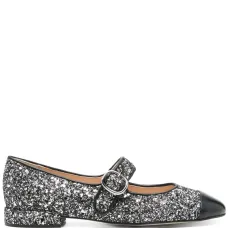 Балетки на плоской подошве