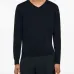 Шерстяной свитер с V-образным вырезом