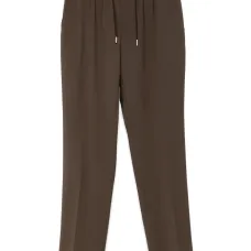 Прямые брюки с эластичным поясом