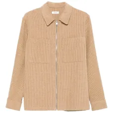 Куртка-рубашка на молнии в рубчик