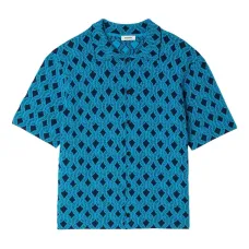 Рубашка с короткими рукавами и узором