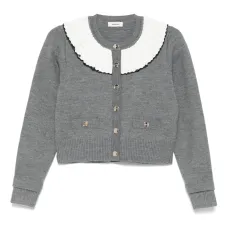 Кардиган с закругленным воротником