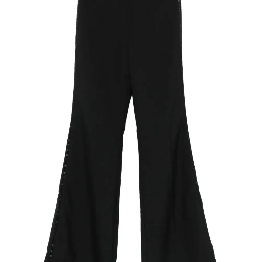 Расклешенные брюки с лампасами