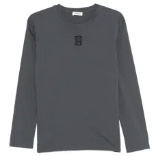 Футболка с длинными рукавами и вышивкой