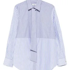 Полосатая рубашка с завязками