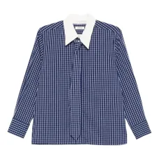 Клетчатая блузка с завязками Клетчатая блузка с завязками