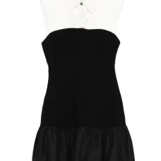 Платье мини с оборками