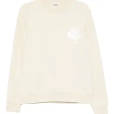 толстовка с цветочной аппликацией толстовка с цветочной аппликацией