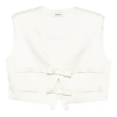 Топ без рукавов с бантом