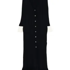 Платье миди с оборками