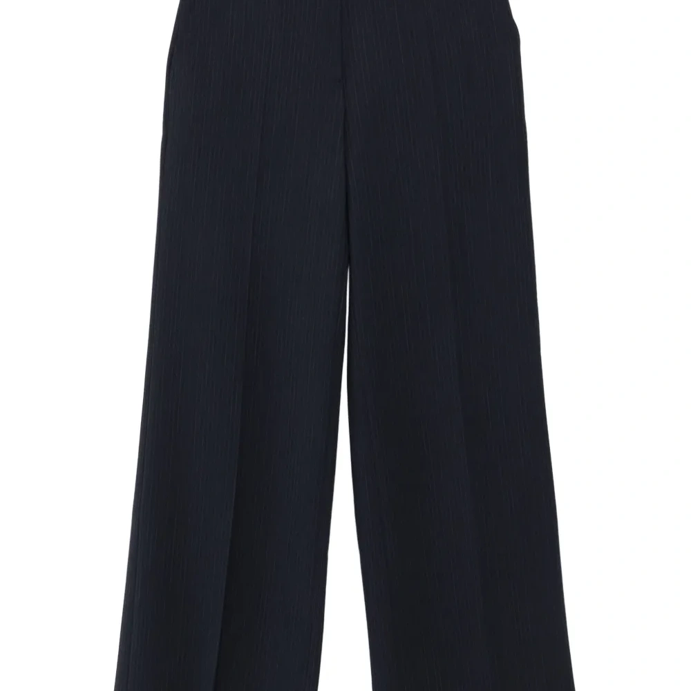 Прямые брюки в тонкую полоску