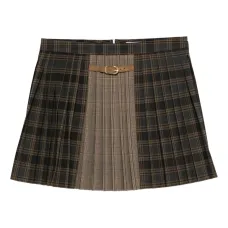 Плиссированная юбка в клетку