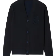 Кардиган с V-образным вырезом и вышивкой