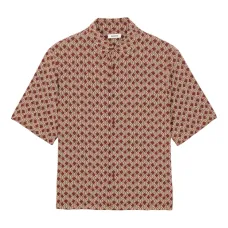 рубашка с короткими рукавами и графичным принтом