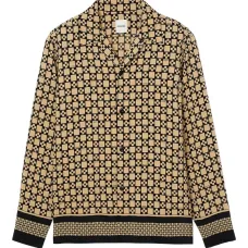 рубашка с геометричным узором